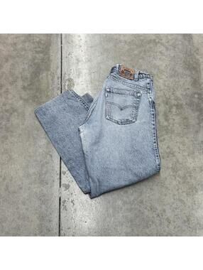vintage levis silver tab made in usa relaxed baggy fit faded blue jeans